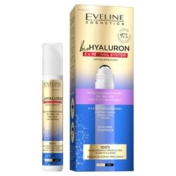 EVELINE Biohyaluron 3xRetinol System Przeciwzmarszczkowy Żel Roll-on Pod Oczy Na Powieki 15ml