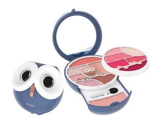 PUPA Owl 3 Paleta Do Makijażu Twarzy , Oczu i Ust - 002 Cold Shades 14,4g