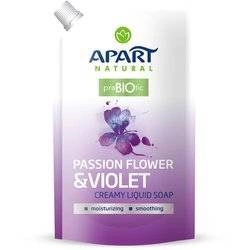 APART NATURAL Prebiotic Refill Kremowe Mydło W Płynie Passion Flower & Violet 400ml