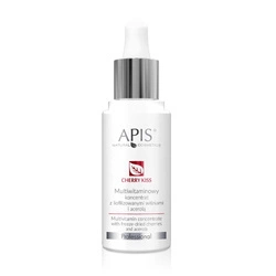 APIS Cherry Kiss Multivitamin Concentrate Multiwitaminowy Koncentrat Z Liofilizowanymi Wiśniami I Acerolą 30ml
