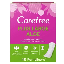 CAREFREE Plus Large Wkładki Higieniczne Aloe 48szt.