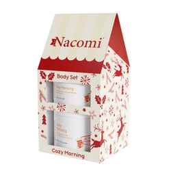 NACOMI SET Cozy Morning Peeling Do Ciała 100ml + Mus Do Ciała 180ml