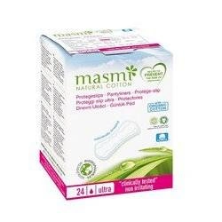 MASMI Natural Cotton Ultra Cienkie Wkładki Higieniczne Z Bawełny Organicznej Ultra 24szt