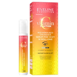 EVELINE Vitamin C 3x Action Rozjaśniająco-chłodzące Serum Pod Oczy W Roll-onie 15ml