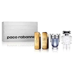 SET PACO RABANNE Miniatury 1 Million EDT 5ml + 1 Million Parfum EDP 5ml + Invictus EDT 5 Ml + Phantom EDT 5ml