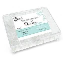 ELISIUM Quick Shape Nail Form Type2 Formy Do Przedłużania Paznokci 120 Szt.
