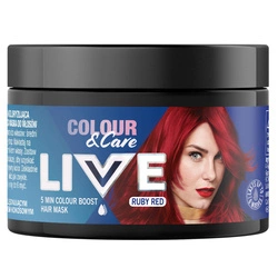 SCHWARZKOPF Live Colour&Care 5 Minutowa Koloryzująca I Pielęgnująca Maska Do Włosów Ruby Red 150ml