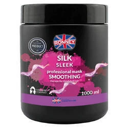 RONNEY Silk Sleek Professional Mask Smoothing Maska Wygładzająca Do Włosów Cienkich I Matowych 1000ml