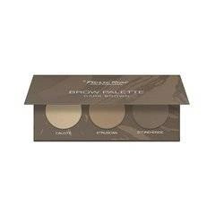 PIERRE RENE Brow Palette Paletka Cieni Do Brwi 02 Dark Brown 3x1,3g