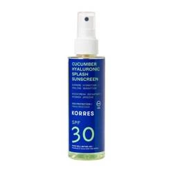 KORRES Spray do Opalania Ogórkowy  z Kwasem  Hialuronowym SPF30  150 ml