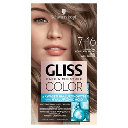 GLISS Color Care & Moisture Farba Do Włosów Trwała 7-16 Chłodny Popielaty Blond