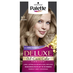 PALETTE Deluxe Oil-Care Color Farba Do Włosów Trwale Koloryzująca Z Mikroolejkami 8-11 Chłodny Blond