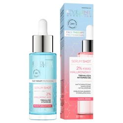EVELINE Serum Shot 2% Kwas Hialuronowy Serum Nawilżająco-wygładzające Do Twarzy 30ml