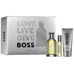 SET HUGO BOSS Bottled EDT Spray 100ml + EDT Spray 10ml + SHOWER GEL 100ml