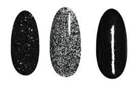 RONNEY Pyłek do  Paznokci Efekt  Czarny RN 00088