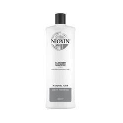 NIOXIN System 1 Cleanser Shampoo Normal To Thin-Looking Szampon Do Prostych I Kręconych Włosów 1L