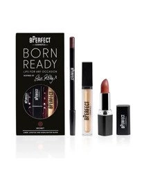 BPerfect BORN READY LIPKIT Zestaw do Ust Secret Oszałamiająco Ciepły Mokka Brąz.