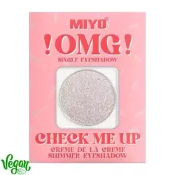 Miyo !OMG! Single Eyeshadow  Check Me Up  Creme De  La  Creme Shimmer Eyeshadow Cień Pojedynczy Bullion no.24