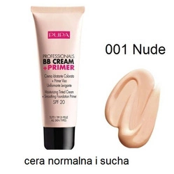 PUPA Krem BB Cream & Primer SPF20 Baza Pod Makijaż Do Wszystkich Typów Cery 001 Nude 50ml