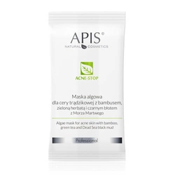 APIS Acne-Stop Algae Mask Maska Algowa Dla Cery Trądzikowej Z Bambusem I Zieloną Herbatą 20g