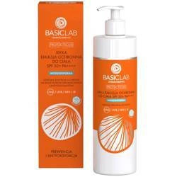 BASICLAB Protecticus Lekka Emulsja Ochronna Do Ciała SPF50+ PA+++++ Prewencja I Antyoksydacja 300ml