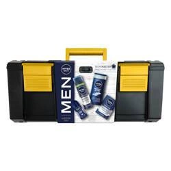 NIVEA SET Men Tech Master Pianka Do Golenia 200ml + Antyperspirant Roll-on 50ml + Żel Pod Prysznic 250ml + Balsam Po Goleniu 100ml