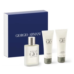 SET GIORGIO ARMANI Acqua Di Gio Pour Homme EDT Spray 50ml + SHOWER GEL 75ml + AFTER SHAVE BALM 75ml