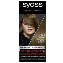 SYOSS Permanent Coloration Farba Do Włosów Trwale Koloryzująca 6.1 Naturalny Ciemny Blond