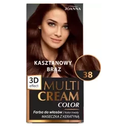 JOANNA Multi Cream Color Farba Do Włosów 38 Kasztanowy Brąz