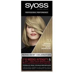 SYOSS Permanent Coloration Farba Do Włosów Trwale Koloryzująca 7.1 Naturalny Średni Blond