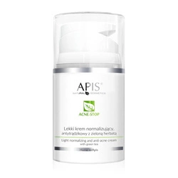 APIS Acne-Stop Light Normalizing Anti-Acne Cream Lekki Antytrądzikowy Krem Normalizujący Z Zieloną Herbatą 50ml