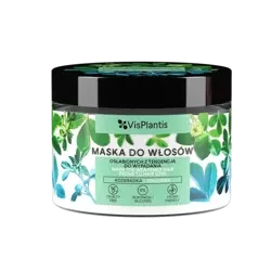 VIS PLANTIS Maska Do Włosów Osłabionych z Tendencją Do Wypadania, Kozieradka, Czarna Rzepa 300ml