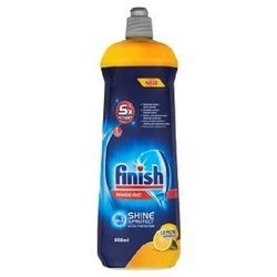 FINISH 5x Power Actions Rinse Aid Płyn Nabłyszczający Do Zmywarek Lemon 800ml