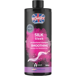 RONNEY Silk Sleek Professional Shampoo Smoothing Therapy For Thin&Dull Hair Szampon Do Włosów Suchych I Cienkich 1000ml