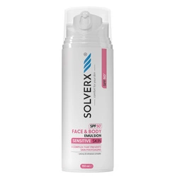 SOLVERX Sensitive Skin Emulsja Do Twarzy I Ciała SPF50+ 150ml