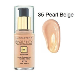 MAX FACTOR FACEFINITY 3w1 Podkład  35 Pearl Beige 30ml