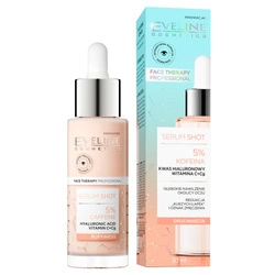 EVELINE Serum Shot 5% Kofeina Serum Na Opuchnięcia Pod Oczy I Na Powieki 30ml