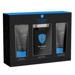SET TONINO LAMBORGHINI Acqua EDT Spray 125ml + AFTERSHAVE Balm 100ml + SHOWER GEL 100ml