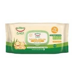 EQUILIBRA Baby Salviette Delicate Gentle Cleansing Wipes Delikatne Chusteczki Oczyszczające 0m+ Łagodzące 72szt.