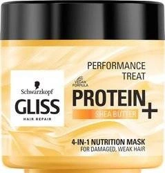 GLISS Performance Treat 4-in-1 Nutrition Mask Maska Odżywcza Do Włosów Protein + Shea Butter 400ml