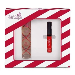 SET AQUOLINA Pink Sugar Red Velvet EDT Spray 50ml + LIP GLOSS 8,5ml