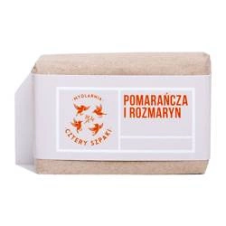 MYDLARNIA CZTERY SZPAKI Mydło Naturalne Pomarańcza I Rozmarym 110g