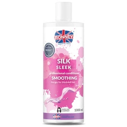 RONNEY Silk Sleek Professional Conditioner Smoothing Odżywka Wygładzająca Do Włosów Cienkich I Matowych 1000ml